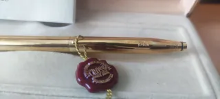 Bolígrafo Cross chapado oro  Estuche Original