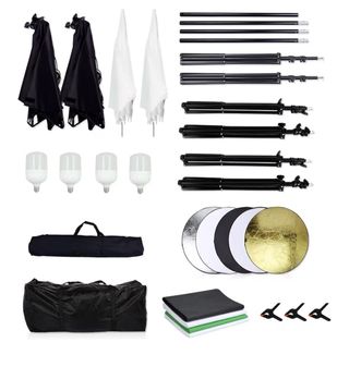 Estudio fotográfico Oubo con accesorios