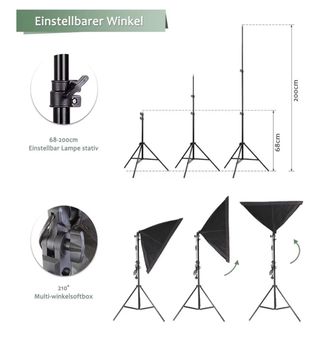 Estudio fotográfico Oubo con accesorios