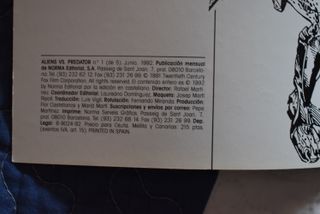 Lote 2 comics Aliens vs Predator y Aliens Nido