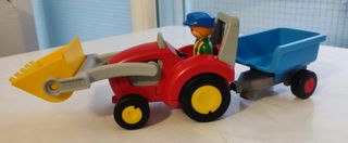 2 sets Playmobil: Camión bomberos  y Tractor