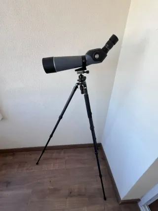 Telescopio Bresser Multicapa más trípode.