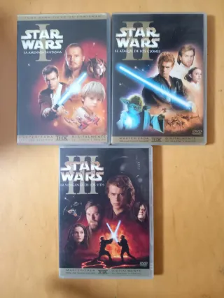 Pack 3 películas Star Wars en dvd Trilogía