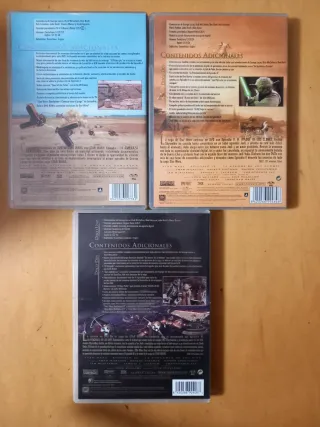 Pack 3 películas Star Wars en dvd Trilogía