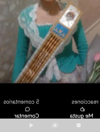 Traje de Fallera Teal y Blanco