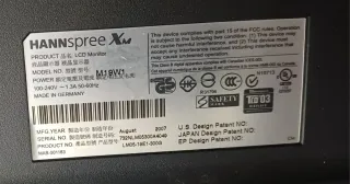 Monitor Hannspree XM 19 pollici effetto legno