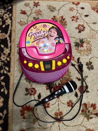 Radio CD Karaoke Infantil Rosa