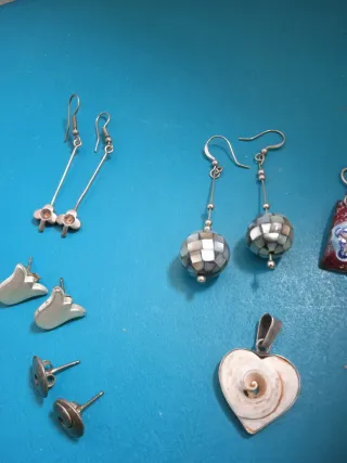 Lote Joyas Plata Años 80