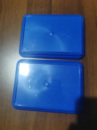 Set 4 Tazzine Picnic Campeggio Blu