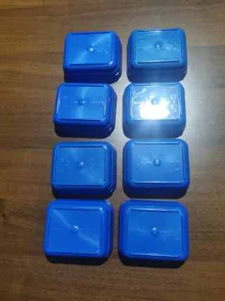 Set 4 Tazzine Picnic Campeggio Blu