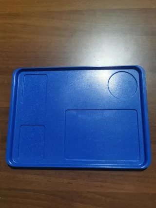 Set 4 Tazzine Picnic Campeggio Blu