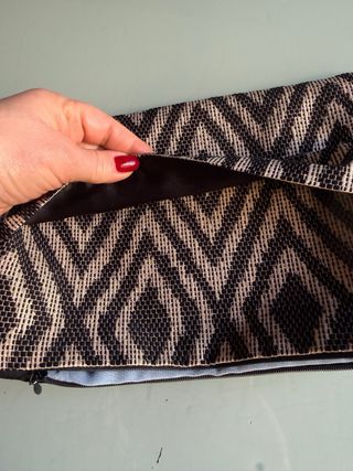 Bolso Clutch artesanal  Tejido Lujo Hilo Dorado