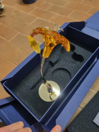 Fiore Swarovski Cristallo Ambra