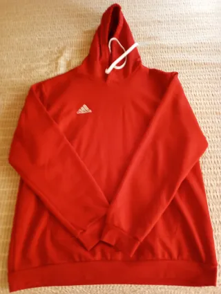 Sudadera Adidas Roja con Capucha