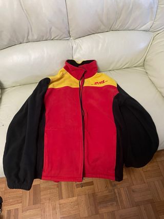 Chaqueta DHL Talla XL Roja y Amarilla