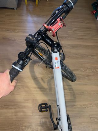 Bicicleta Rockrider con sillita bebé