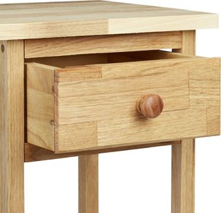 Mesa auxiliar de madera con cajón (2 mesas)
