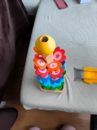 Juego de madera para canicas