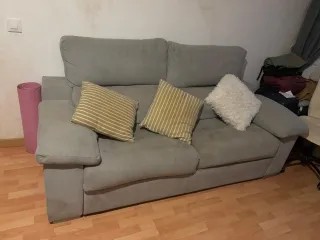 Sofá cama gris 2 plazas