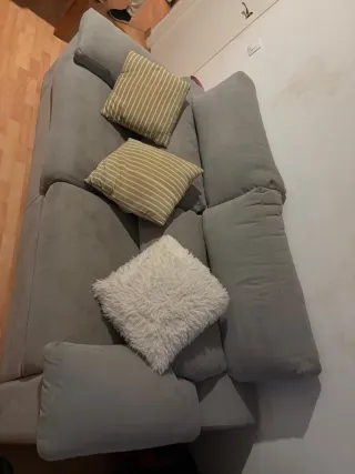 Sofá cama gris 2 plazas