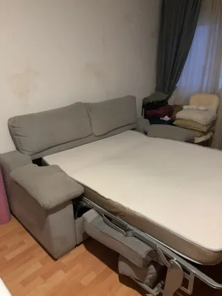 Sofá cama gris 2 plazas