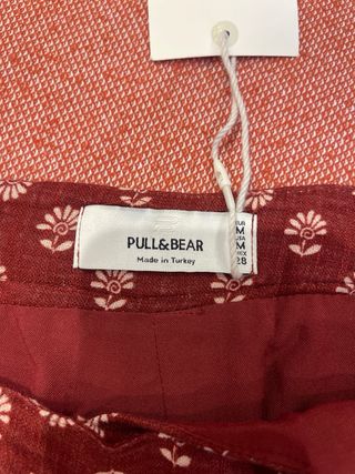 Falda tipo pareo estampado étnico