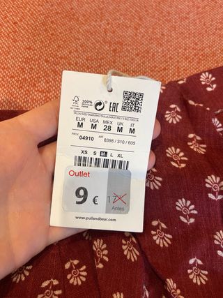 Falda tipo pareo estampado étnico