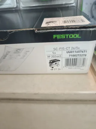 DISCOS PARA LIJADORA FESTOOL Y 5 SACOS ASPIRADOR