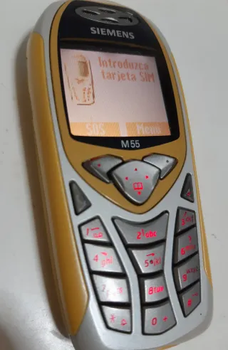 Móvil Siemens M55 Amarillo/Plateado