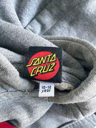 Sudadera Santa Cruz Gris Talla 10-12 años