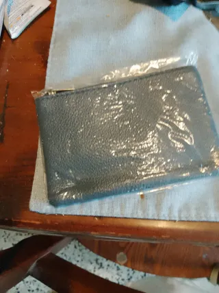 Piccolo portamonete nero/grigio