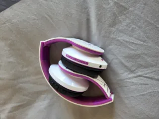 Auriculares Bluetooth Morado y Blanco