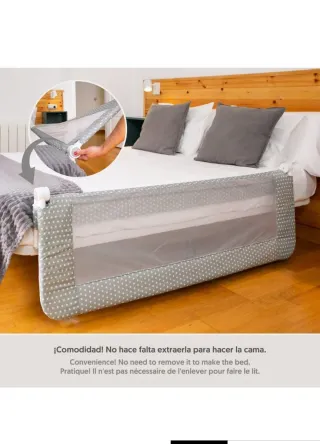 Barrera seguridad cama matrimonio 150cm