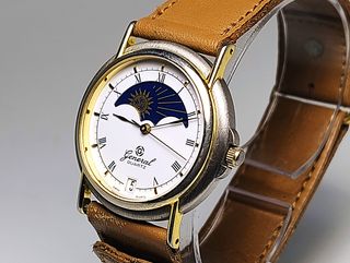 Orologio vintage Night & Day placcato oro 1979