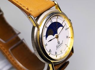 Orologio vintage Night & Day placcato oro 1979