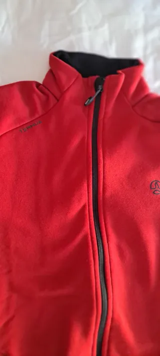 Chaqueta Polar Ternua Roja Polartec Power Strech