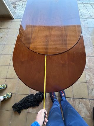 Mesa comedor ovalada madera