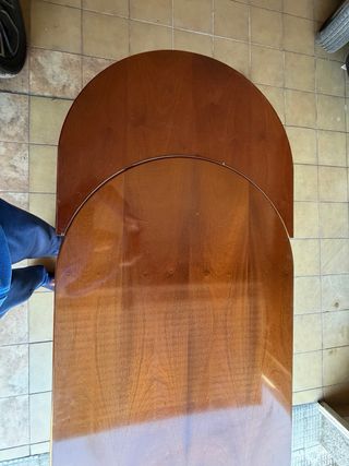Mesa comedor ovalada madera