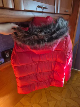 Cazadora rosa mujer pelo talla M