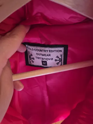 Cazadora rosa mujer pelo talla M