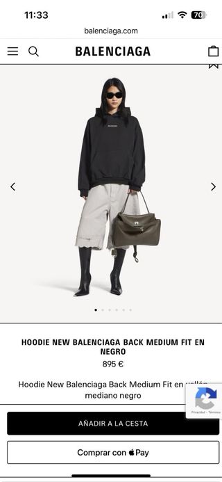 Sudadera Balenciaga Negra
