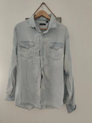 3Camisas de vestir Ying azul Talla L