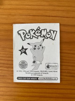 Cromos Pokémon Merlin