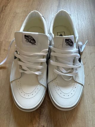 Zapatillas Vans Unisex Blancas Talla 40.5