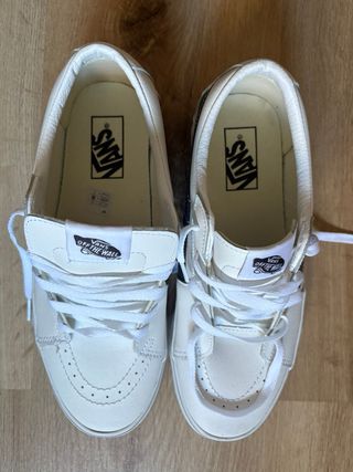 Zapatillas Vans Unisex Blancas Talla 40.5