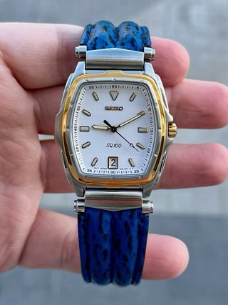 Reloj Seiko Tank SQ 100 Vintage NOS *Año 1995*