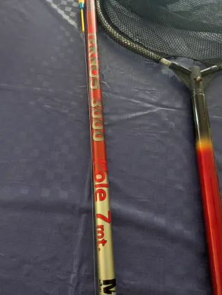 Sacadera 6,30m y caña de pescar 7m