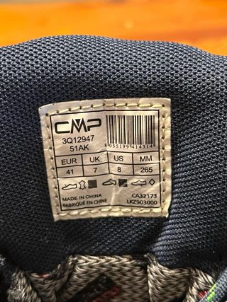 Scarponcini CMP n.41 nero/verde