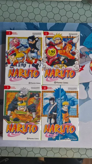 Manga Naruto tomos del 1 al 4