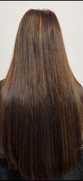 Extensiones de cabello con queratina rubias